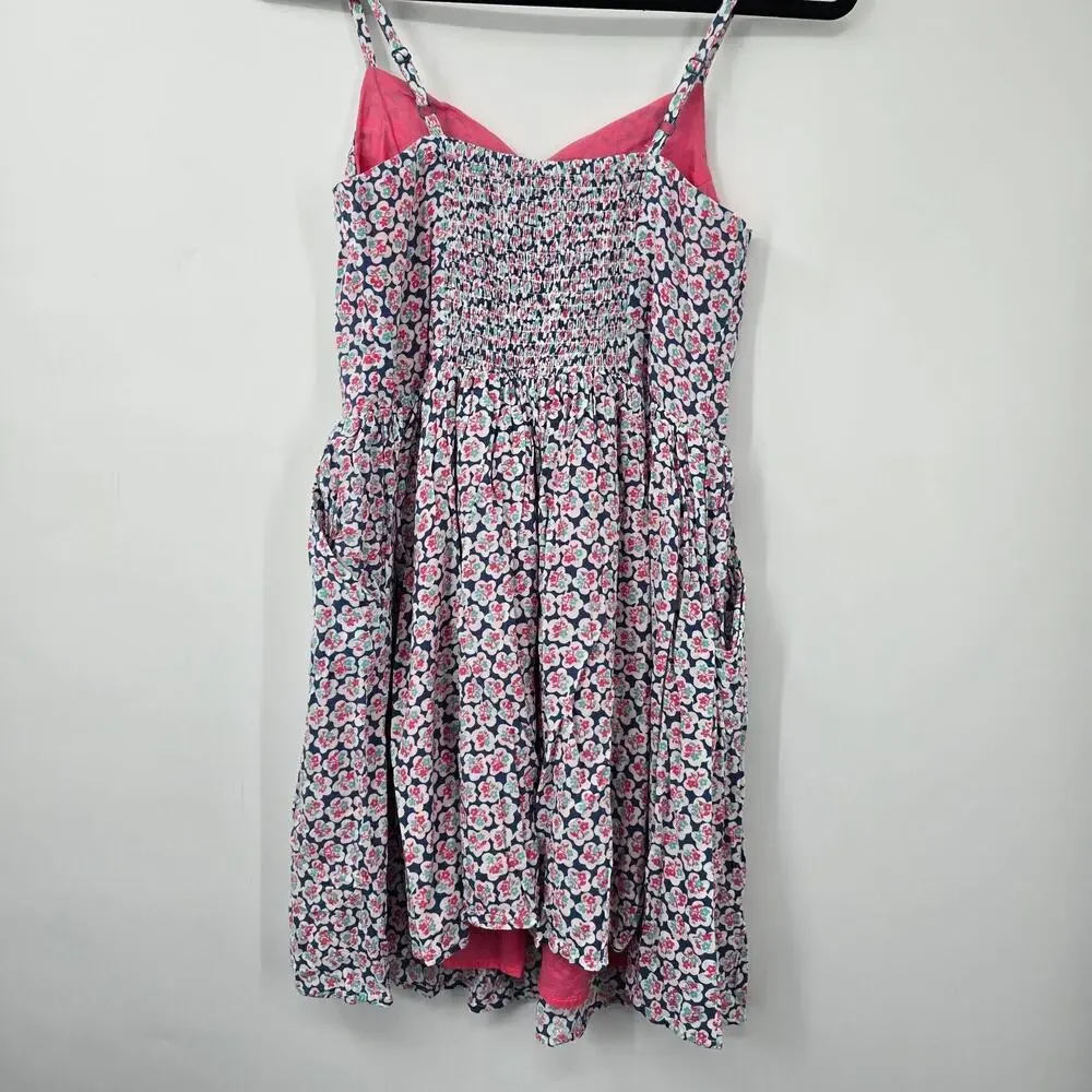 Johnnie B Boden Dress Girls 13-14Y Floral Smocked Sundress Spring Summer Pink